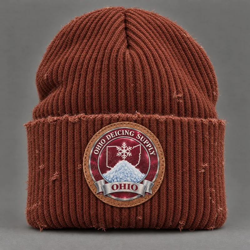 Ohio Deicing Supply beanie with state badge